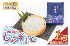 ＜茨城県共通返礼品＞大津港水揚げしらす干し 1kg(250g×2パック×2箱)(北茨城市) (BC006)