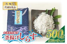 ＜茨城県共通返礼品＞大津港水揚げの釜揚げしらす 500g(250g×2パック)(北茨城市)(BC008)