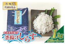 ＜茨城県共通返礼品＞大津港水揚げの釜揚げしらす 1kg(250g×2パック×2箱)(北茨城市)(BC009)
