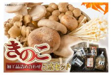 きのこ加工品詰め合わせ5点セット (AU003)