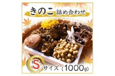 きのこの詰め合わせSサイズ(1000g) (AU004)