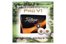 ゴルフボール　タイトリスト Pro V1　プロV1 ご当地キャラ　ホロル　イラスト入り　1ダース (BO007)