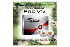 ゴルフボール　タイトリスト Pro V1x　プロV1x　ご当地キャラ　ホロル　イラスト入り　1ダース (BO008)