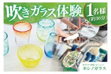 ホシノガラス　吹きガラス体験（１名様）｜茨城県 大子町 工房 グラス 小鉢 一輪挿し（CV001）