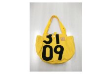 【競走馬調教用ゼッケン使用：ゼッケンバッグ】　トートバッグＬ【3-黄色ゼッケン×黒文字】