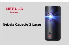PJ03【 Nebula Capsule 3 Laser 】 ネビュラ フルHD モバイルレーザープロジェクター/レーザープロジェクター / 300ANSIルーメン/オートフォーカス機能/垂直・水平自動台形補正 / 8W スピーカー/DLP搭載 / Google TV搭載 / ホームシアター / usb