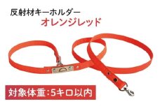 『白×虹柄』反射材の光る犬用リード【小型犬5kg用】【散歩 愛犬 夜散歩 阿見町 茨城県】(40-05)