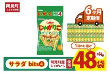 【6回定期便】カルビー じゃがりこサラダ bits 4 56g(14g×4)×12個｜Calbee お菓子 菓子 おやつ おかし スナック おつまみ ジャガイモ じゃがいも（93-51）