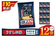 【10営業日以内に出荷】カルビー 堅あげポテト うすしお味 BIG（132g）×12個｜｜Calbee お菓子 菓子 おやつ おかし ぽてち ポテチ スナック おつまみ ジャガイモ じゃがいも（93-67）