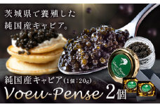 キャビア 純国産キャビア Voeu-Pense 2個 《12月中旬頃出荷》キャビアフィッシュカンパニー 高級 チョウザメ クラッカー バゲット パスタ 茨城県 河内町