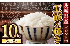【新米先行受付】令和7年産『五霞の輝き』精米 10kg(5kg×2袋) 出荷日に合わせて精米 - ブレンド米 米 コシヒカリ あきたこまち ミルキークイーン ひとめぼれ ゆめひたち あさひの夢 チヨニシキ ふくまる 家庭用 家計応援 訳あり 茨城県 五霞町
