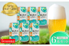 K2571S 【5日以内発送】 富士見百景にごり ビール 境町オリジナル 6本 (350ml×6本)  最速便