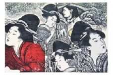 S56 【数量限定】【木版画家・富張廣司】見つかったぞ！何が？・・・（40㎝×58㎝・額付）