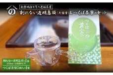 K2622 【創業明治七年 老舗茶屋謹製】 割れない 透明 大急須 520ml & つくば茶寮 5個入り×1箱 セット 大容量