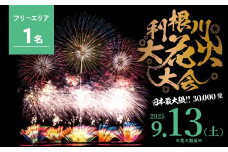 【数量限定】第38回 利根川 大花火大会 観覧チケット 「フリーゾーン(1名）」 花火大会 限定 花火 hanabi K2268