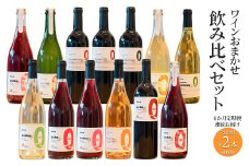 K2432 【6ヶ月定期便/毎月連続お届け】 ワイン おまかせ 飲み比べセット 750ml×2本 さかいまちワイナリー