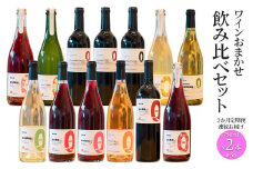 K2431 【3ヶ月定期便/毎月連続お届け】 ワイン おまかせ 飲み比べセット 750ml×2本 さかいまちワイナリー