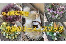 【年4回定期便】季節のリース／スワッグ