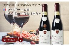 大谷の天然地下蔵で深みを増すワイン ブルゴーニュ赤 モノポール含む 2本セット【配送不可地域：離島】