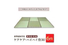 衝撃緩和型畳「ケアケア・ハイハイ畳(R)」 ご年配から赤ちゃんまで安心!安全!置き畳6枚　花縁
