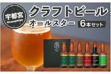 宇都宮 クラフトビール オールスター6本セット(各330ml)【 ビール ギフト 飲み比べ 栃木県 宇都宮市 】※離島への配送不可
