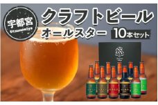 宇都宮 クラフトビール オールスター10本セット(各330ml)【 ビール ギフト 飲み比べ 栃木県 宇都宮市 】※離島への配送不可