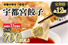 【12ヶ月定期便】宇都宮餃子　32店舗定期便　計700個以上 ｜ ぎょうざ 冷凍餃子 冷凍食品 惣菜 栃木県 宇都宮市
※着日指定不可