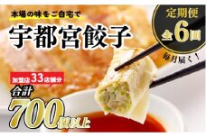 【6ヶ月定期便】宇都宮餃子　32店舗定期便　計700個以上 ｜ ぎょうざ 冷凍餃子 冷凍食品 惣菜 栃木県 宇都宮市
※着日指定不可