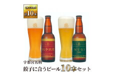 宇都宮名物「餃子に合うビール」2種 計10本セット(各330ml)【 クラフトビール ギフト 飲み比べ 栃木県 宇都宮市 】※離島への配送不可