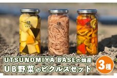 UTSUNOMIYA BASEの畑産 UB野菜のピクルス【3種セット】