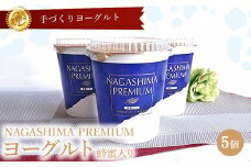 ご褒美ヨーグルト 本格デザート　ナガシマプレミアムヨーグルト 5個入り（420gx5個）