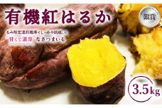 有機JAS認証のさつまいも 有機紅はるか 3.5kg　※離島への配送不可　※2024年12月上旬～2025年4月上旬頃に順次発送予定