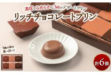 リッチチョコレートプリン 6個 ｜ 菓子 手土産 ギフト スイーツ チョコ プリン チョコレート 食べ比べ ※離島への配送不可