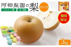 ＼9末まで 寄附額改定／【糖度保証】阿部梨園の梨（3kg　メルシー箱）あきづき　※離島への配送不可　※2025年9月中旬～9月下旬頃に順次発送予定