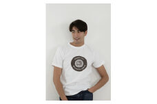 足利市 マンホールTシャツ 白 M F7Z-548