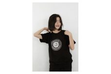足利市 マンホールTシャツ 黒 M F7Z-552