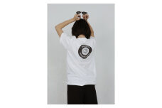 バックプリント 足利市 マンホールTシャツ 白 S F7Z-555
