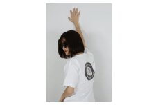 バックプリント 足利市 マンホールTシャツ 白 L F7Z-557