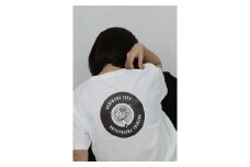 バックプリント 足利市 マンホールTシャツ 白 M F7Z-556