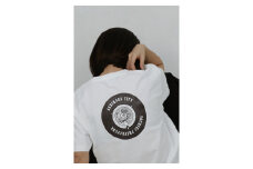バックプリント 足利市 マンホールTシャツ 白 XL F7Z-558