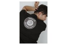 バックプリント 足利市 マンホールTシャツ 黒 M F7Z-560