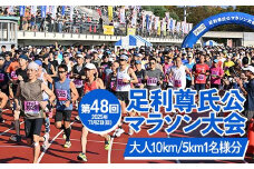 【2025年11月2日(日)】第48回足利尊氏公マラソン大会参加券 【大人：(10km)or(5km)】  足利 尊氏 マラソン 大会 秋 スポーツ イベント ランナー 栃木県 足利市 F7Z-1425