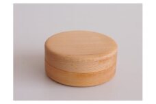 【小箱マカロン70サイズ　メープル】旋盤の「削る」技術を利用した小さな丸い箱　国産　建彦木工　直径70mm×30mm【栃木県足利市】 F7Z-702