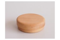 【シャーレ　メープル】持ち歩きにも便利な茶筒のような形状　国産　建彦木工　直径67mm×22mm【栃木県足利市】 F7Z-706