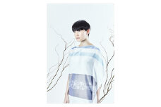 【限定】STYLE＊MEISEN 四角重ね柄シルクワンピース（WHITE）/ L F7Z-306