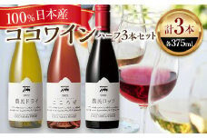 ココワイン/ハーフ3本セット【 ワイン お酒 栃木県 足利市 】 F7Z-019