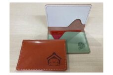とち介のレザーカードケース（オレンジ）【雑貨 ファッション 人気 おすすめ 】