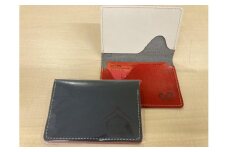 とち介のレザーカードケース（ブルー）【雑貨 ファッション 人気 おすすめ 】