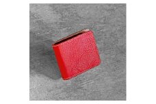 栃木レザー使用｜やわらか本革二つ折り財布｜Half wallet 02｜レッド｜minca（全5色）