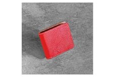 栃木レザー使用｜やわらか本革二つ折り財布｜Half wallet 02C｜レッドminca（全4色）